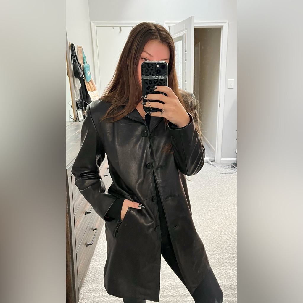 Vintage Genuine Leather Coat